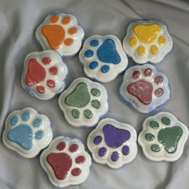 Бомбочка-гейзер для ванни Капібари міні та Лапки Висота 5 см Вага 25 гр