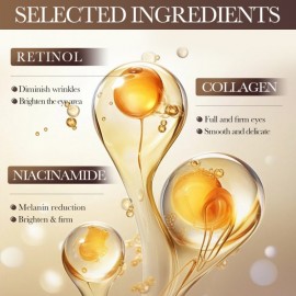 Сироватка для шкіри навколо очей в капсулах Sadoer Retinol Multi-Effect Anti-Wrinkle Eye Serum, з ретинолом та колагеном, 34 г