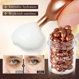 Сироватка для шкіри навколо очей в капсулах Sadoer Retinol Multi-Effect Anti-Wrinkle Eye Serum, з ретинолом та колагеном, 34 г