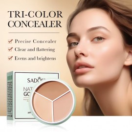Консилер для контурингу обличчя Sadoer Naturally Good Skin Artistic Three-Color Concealer, 10.5 г