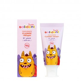 Дитяча зубна паста Solident Junior з фтором 1450 ppm / ягідний мікс