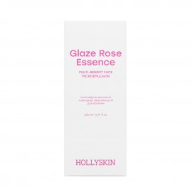 Мультифункціональна трояндова мікроемульсія для обличчя Hollyskin Glaze Rose Essence 200 мл