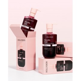 Відлущувальний гель для очищення тіла з гліколевою кислотою й екстрактом кленового соку Hollyskin Glycolic Acid 500 мл