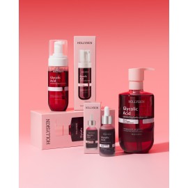 Відлущувальний гель для очищення тіла з гліколевою кислотою й екстрактом кленового соку Hollyskin Glycolic Acid 500 мл