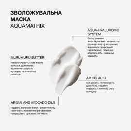 Зволожувальна маска для всіх типів волосся Aquamatrix Triology 330 г