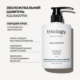 Зволожувальний шампунь для всіх типів волосся Aquamatrix Triology 500 мл