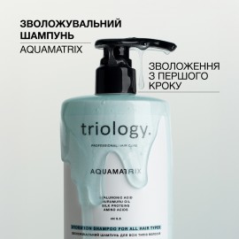 Зволожувальний шампунь для всіх типів волосся Aquamatrix Triology 500 мл
