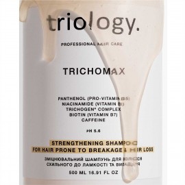 Зміцнювальний шампунь для волосся схильного до ламкості та випадіння Trichomax Triology 500 мл