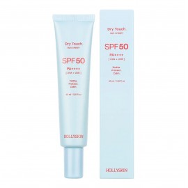 Сет Матуючий сонцезахисний крем для обличчя Hollyskin Dry Touch.SPF50 40 мл та Крем для щоденного очищення шкіри обличчя HOLLYSKIN