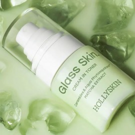 Крем-тонер для обличчя Hollyskin Glass Skin. з церамідами та екстрактом матчі 50 мл