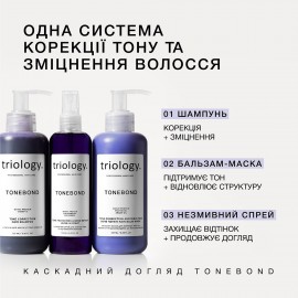 Бальзам-маска для корекції тону та відновлення дисульфідних зв’язків волосся TONEBOND Triology 250 мл