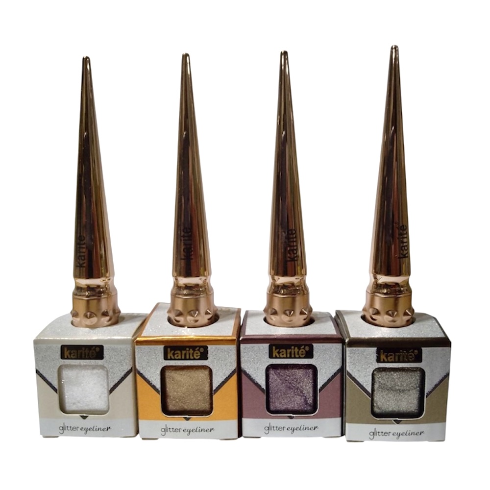 Глиттерна стійка Підводка для очей кольорова Karite Glitter Eyeliner