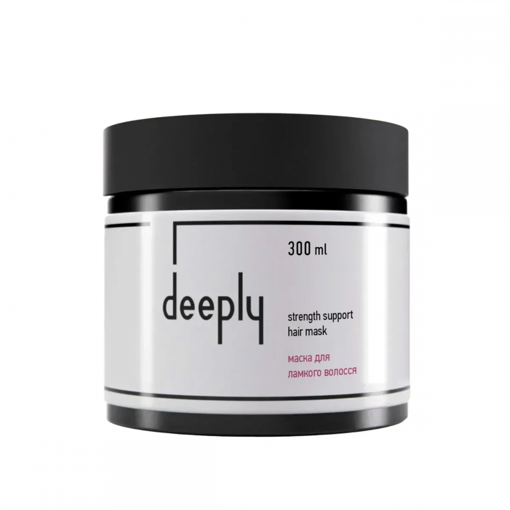 Маска для ламкого волосся deeply strength support hair mask 300 мл