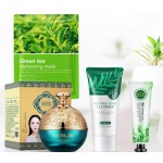 Набір для догляду за шкірою обличчя з екстрактом зеленого чаю у прозорому пакеті