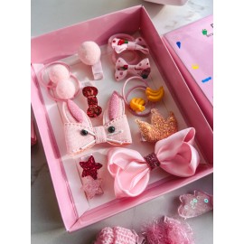 Набір дитячих заколок в подарунковій коробочці Ma vie Mari Pink