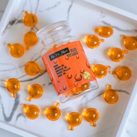 Капсули живлення для ламкого волосся з екстрактом меду Ma Vie Mari with ginseng & honey oil Оранжеві