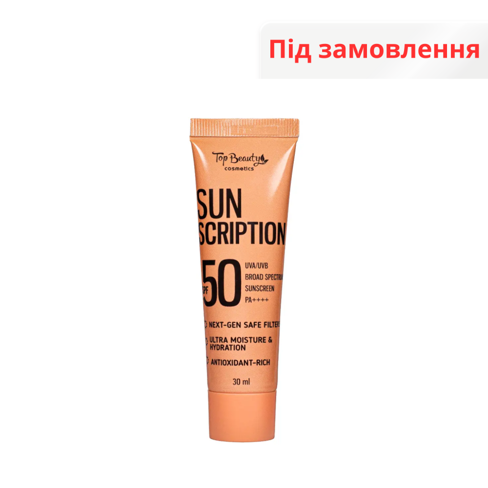 Крем для обличчя SUN SCRIPTION SPF 50 30 мл Top Beauty
