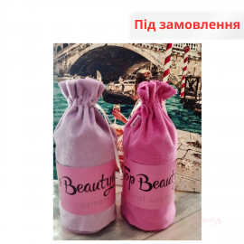 Тюрбан двосторонній в мішечку чорний Top Beauty