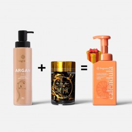 Шампунь Аргана Bogenia + Капсули для волосся Ma Vie Mari Hair ProVitamin MIX = Шампунь Календула Bogenia в ПОДАРУНОК
