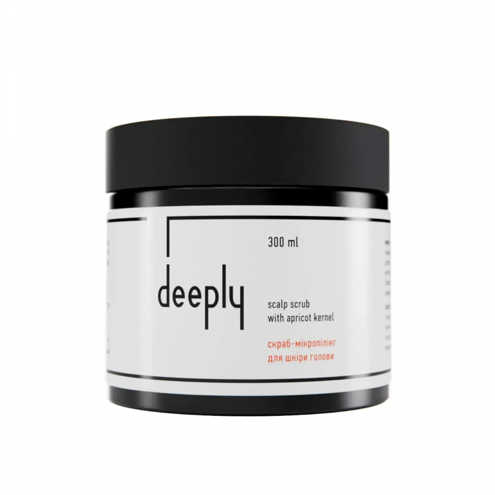 Скраб для шкіри голови deeply scalp scrub with apricot kernel 300 мл