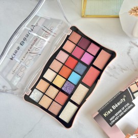 Палітра тіні, румяна, хайлайтер Color Palete Kiss Beauty
