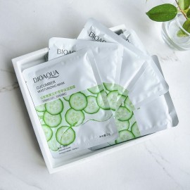 Тканинна маска для обличчя з екстрактом огірка Bioaqua Cucumber Moisturizing Mask