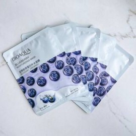 Тканинна маска для обличчя з екстрактом чорниці Bioaqua Blueberry Moisturizing Mask