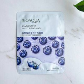 Тканинна маска для обличчя з екстрактом чорниці Bioaqua Blueberry Moisturizing Mask