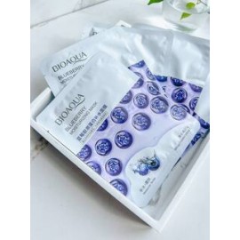 Тканинна маска для обличчя з екстрактом чорниці Bioaqua Blueberry Moisturizing Mask