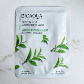 Тканинна маска для обличчя з екстрактом зеленого чаю Bioaqua Green Tea Moisturizing Mask