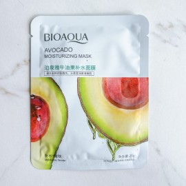Тканинна маска для обличчя з екстрактом авокадо Bioaqua Avocado Moisturizing Mask