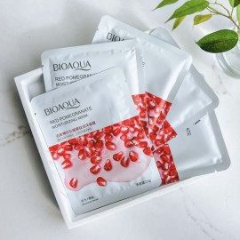 Тканинна маска для обличчя з екстрактом гранату Bioaqua Pomegranate Moisturizing Mask