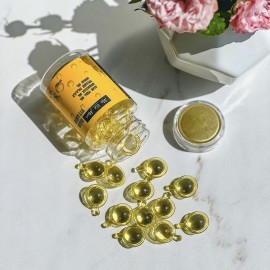 Жовті Незмивні капсули з Алое Вера для живлення та блиску Ma Vie Mari Hair Vitamin