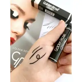 Підводка для очей с м'якою кісточкою Golden Rose Volume Black Eyeliner Чорна підводка для очей