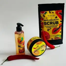 Скраб для тіла антицелюлітний Грейпфрут-папайя top beauty